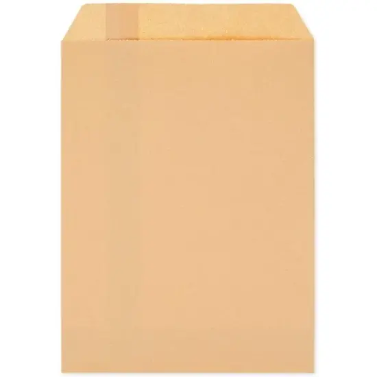 Blue Panda 200 Pack Greaseproof Flat Paper Bags, Treat, Gift (Brown, 7.5 x 5 In) image {4}