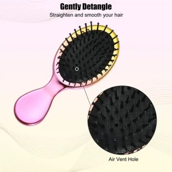 Unique Bargains Travel Pocket Mini Hair Paddle Brush image {2}