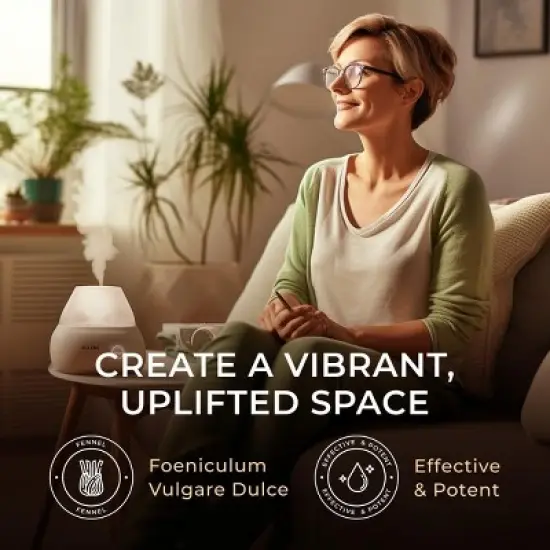 Gya Labs Fennel Essential Oil 0.34 Fl Oz - Sweet Peppery Refreshing Scent image {2}