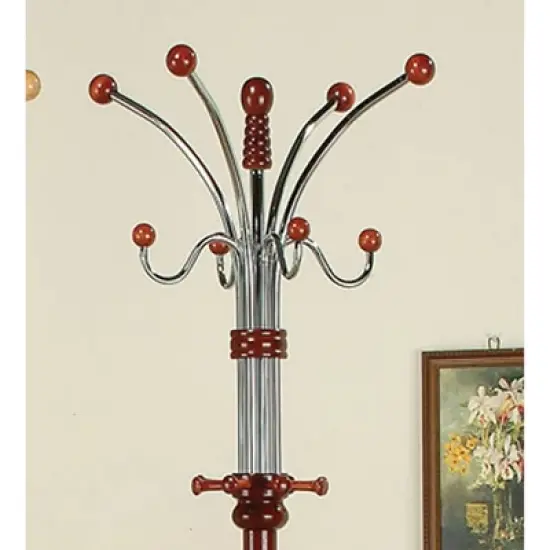 Coat Rack Cherry 73" - Ore International image {2}