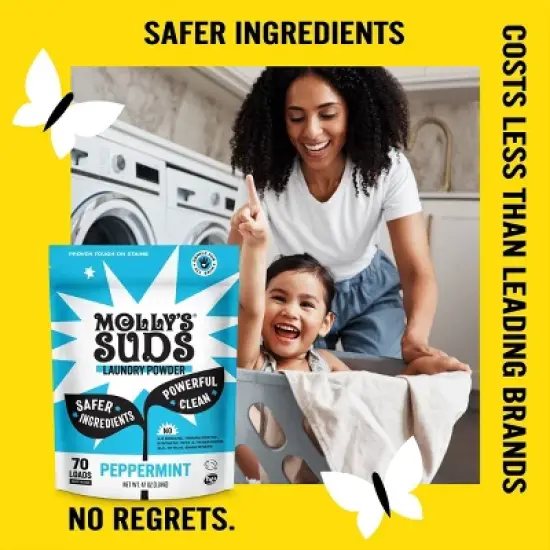 Molly's Suds Peppermint Laundry Powder - 47oz image {3}