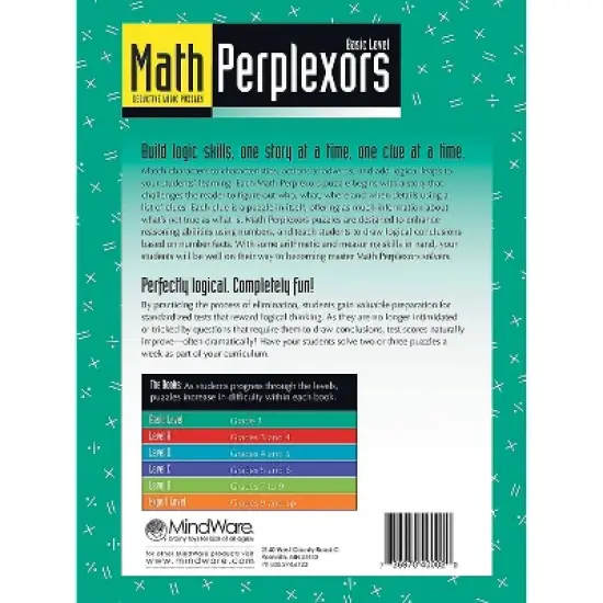 MindWare Math Perplexors: Basic Level - Brainteasers - 50 Puzzles image {1}