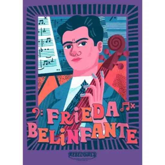 Women's Rebel Girls Frieda Belinfante Portrait Racerback Tank Top image {1}