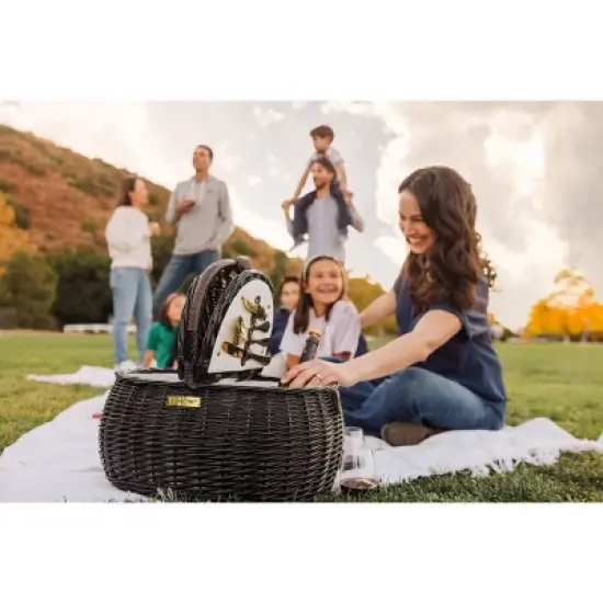 Picnic Time Evening Picnic Basket Black image {5}