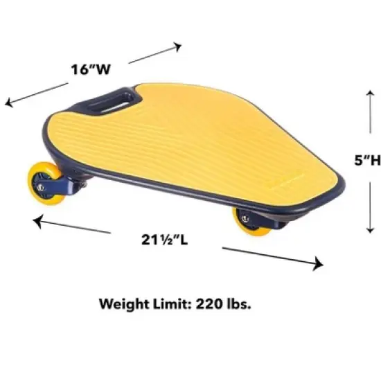 HearthSong One2Go Wiggleboard Wide-Base 3-Wheel Balance Board for Beginners image {4}