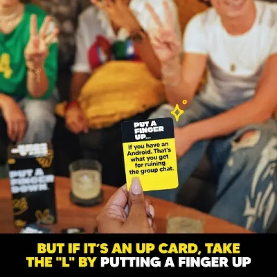 Hunch Studios Put a Finger Down Card Game: Creative Thinking Party Game, 2+ Players, 30-60 Minutes image {4}