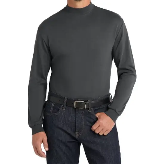 Mafoose Men's Casual Long Sleeve Interlock Knit Coller Mock Turtleneck Sweaters image {8}