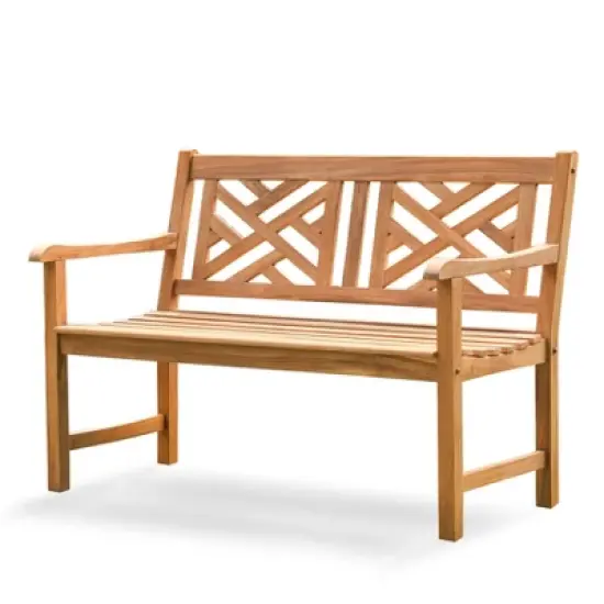 Cambridge Casual Isla Teak  Patio Garden Bench image {8}