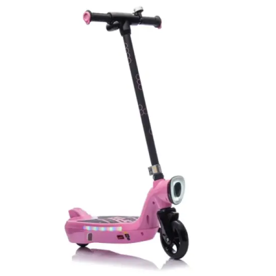 DSVIMOY Pink Kids Balance Bike, Kids Bike with Scooter Bell, Easily Carry Balance Bike 6 Year Old, Pink, 29.3"*6.5"*34.7" image {3}