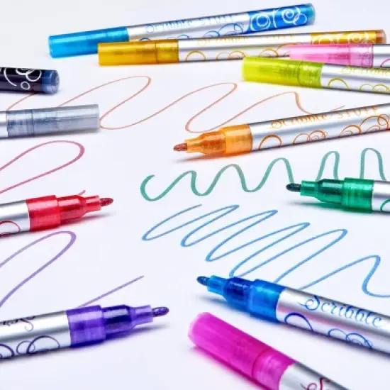 Scribble Stuff 12ct Outliner Markers, Teacher Supplies image {7}