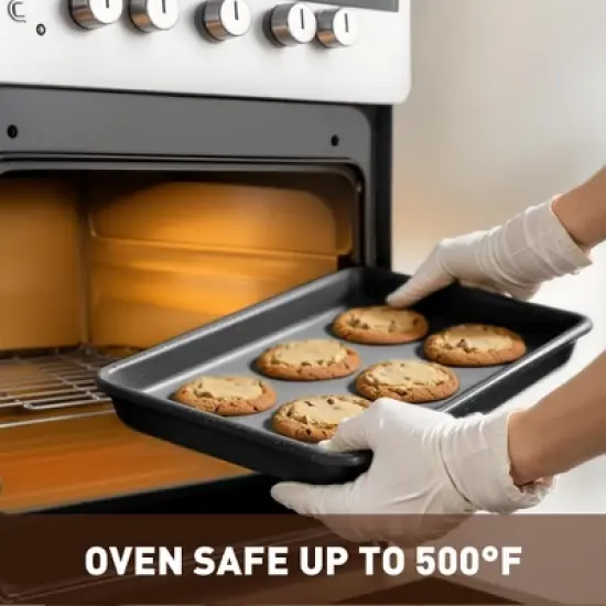 Captiva Designs Nonstick Granite Cookware and Bakeware Set with Heat-Resistant Bakelite Handle image {7}