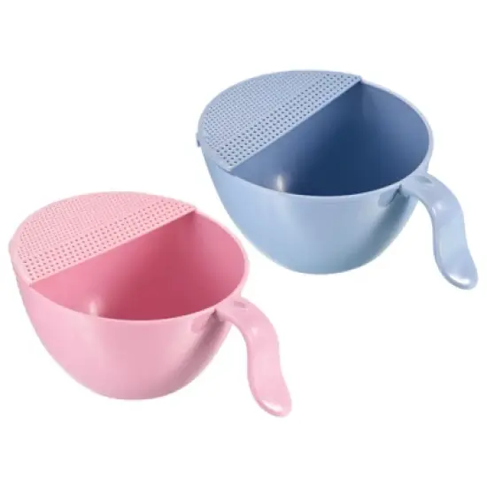 Unique Bargains Rice Strainer Rice Washing Bowl Rice Sieve Kitchen Strainer Colander Bowl Drain Basket image {3}
