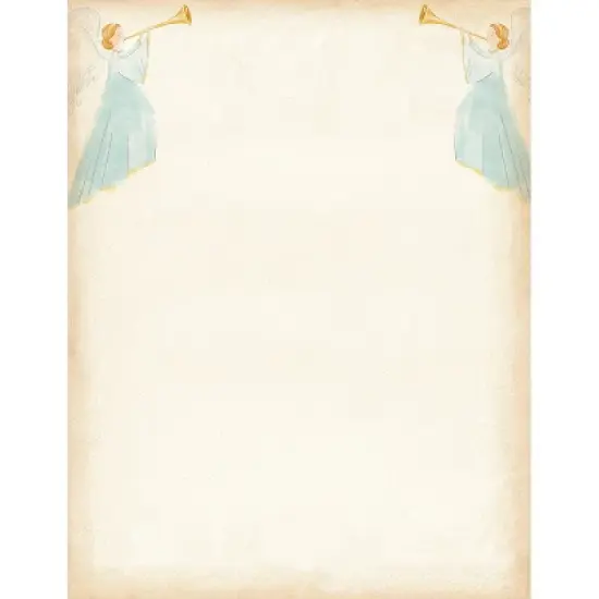 Great Papers! Holiday Stationery Letterhead Angels and Horn Multicolor 50 sheets (2024028) image {5}
