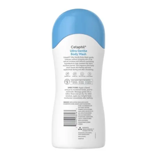 Cetaphil Ultra Gentle Body Wash - Fragrance Free - 16.9 fl oz image {1}