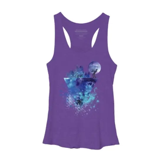 Women's Design By Humans Play Music On The Edge By Maryedenoa Racerback Tank Top image {6}