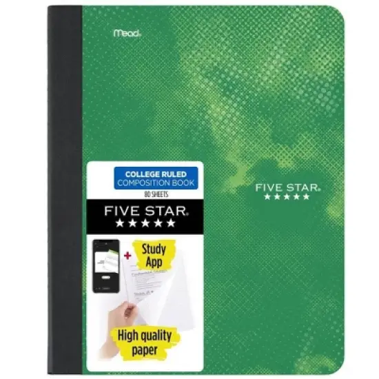Five Star Active Comp Book 80ct Green image {8}