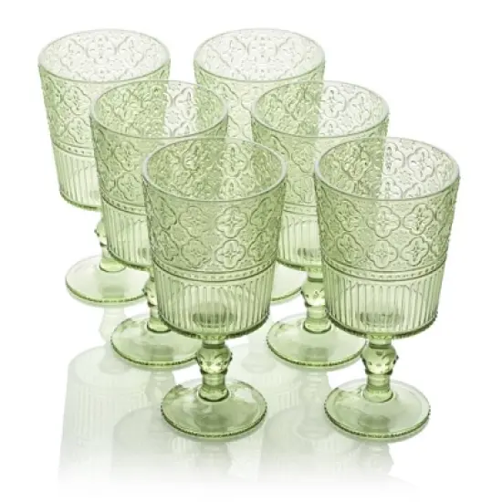 Certified International (Set of 6) 14oz Acrylic All Purpose Goblets image {9}