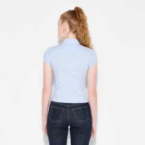 Women's Puff Sleeve Button-Down Shirt - Wild Fable&trade; image {2}