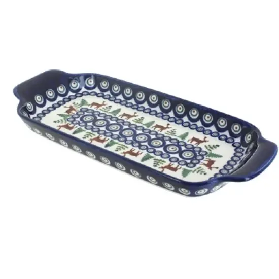 Blue Rose Polish Pottery 1282 Zaklady Bread Tray image {12}