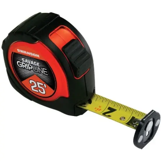 Swanson Savage Grip Line 25 ft. L X 1-1/16 in. W Gipline Tape Measure 1 pk image {1}