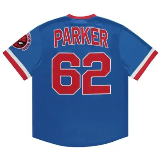 Marvel Spiderman Men's Baseball Jersey - Mens Classic Comics Spiderman Baseball Jersey Avengers Fashion Shirt image {1}