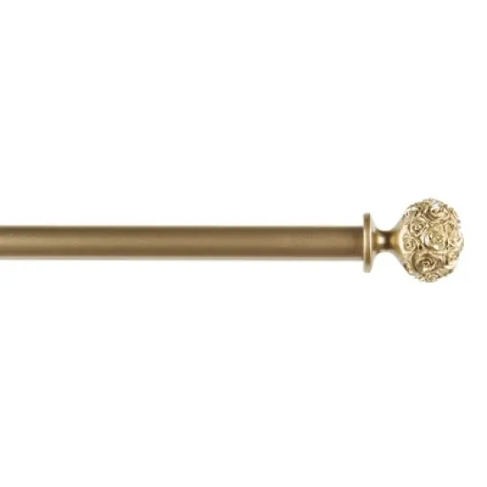 Exclusive Home Peony 1" Curtain Rod and Coordinating Finial Set image {1}