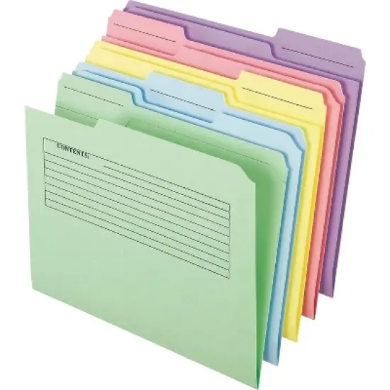Pendaflex Printed Notes Folders 1/3 Cut Top 45269 image {1}