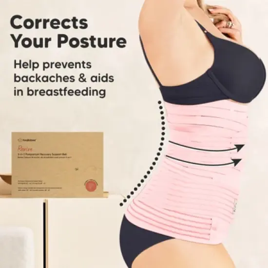 Revive 3 in 1 Postpartum Belly Band Wrap, Post Partum Recovery, Postpartum Waist Binder Shapewear image {3}