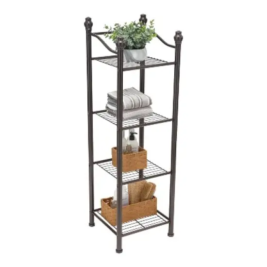 4 Tier Belgium Tower Gray - Organize It All image {3}