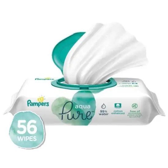 Pampers Aqua Pure Sensitive Baby Wipes (Select Count) image {13}