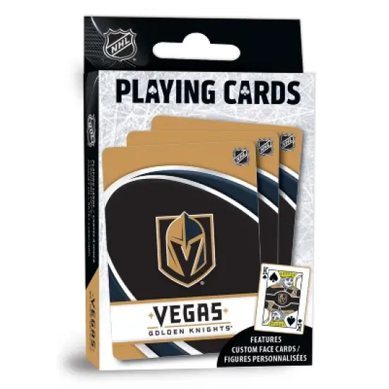MasterPieces Officially Licensed NHL Las Vegas Golden Knights Playing Cards - 54 Card Deck for Adults image {1}