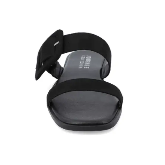 Journee Collection Womens Kerris Tru Comfort Foam Multi Strap Slip On Sandals image {5}