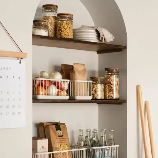 Wire Storage Basket Sour Cream - Hearth & Hand3 with Magnolia image {4}