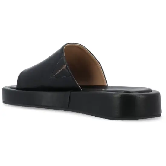 Journee Collection Womens Denrie Tru Comfort Foam Slide Flatform Sandals image {6}