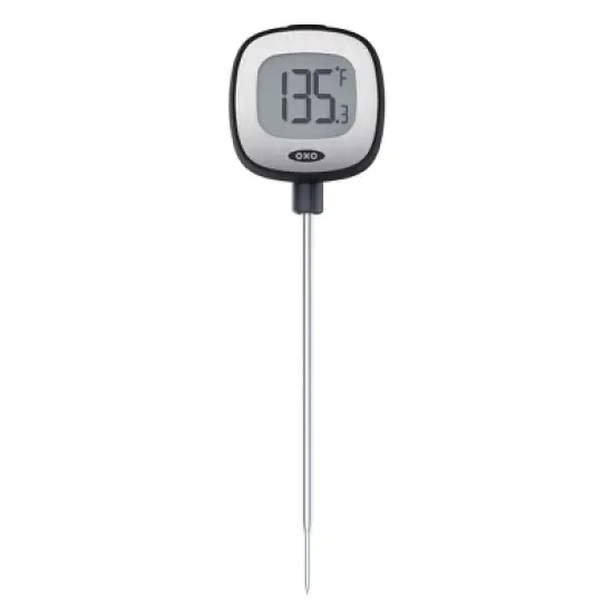 OXO Digital Instant Read Thermometer: Quick Read Cooking Tool, Stainless Steel, -22 to 302&deg;F, Includes Storage Sleeve image {4}