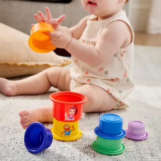 Ms. Rachel Rainbow Stacking Cups - 7pc image {7}