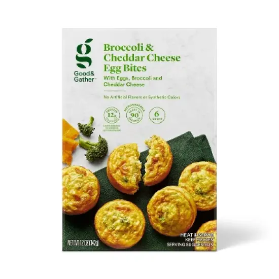 Frozen Broccoli & Cheddar Egg Bites - 12oz - Good & Gather&trade; image {3}