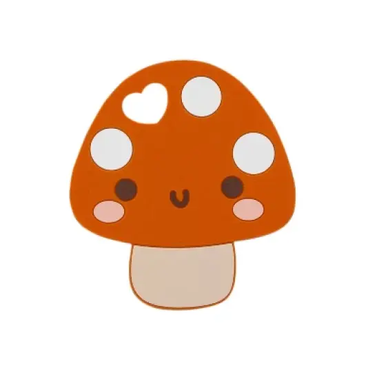 Pearhead Mushroom Silicone Teether image {7}