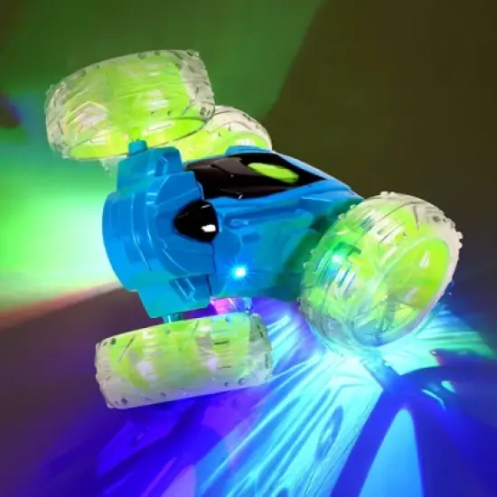 Contixo SC3 RC Flip Racer Stunt Car 2-pack Blue and Green image {15}