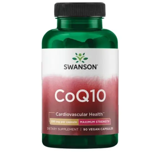 Swanson Dietary Supplement Maximum Strength Coq10 200 mg Capsule, 90ct image {4}