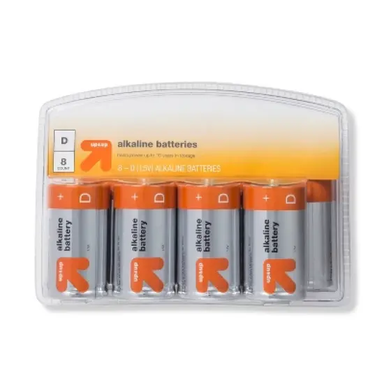 D Batteries - 8ct - up & up&trade; image {1}