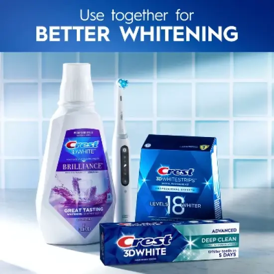 Crest 3D White Advanced Deep Clean Toothpaste - 3.3oz image {8}