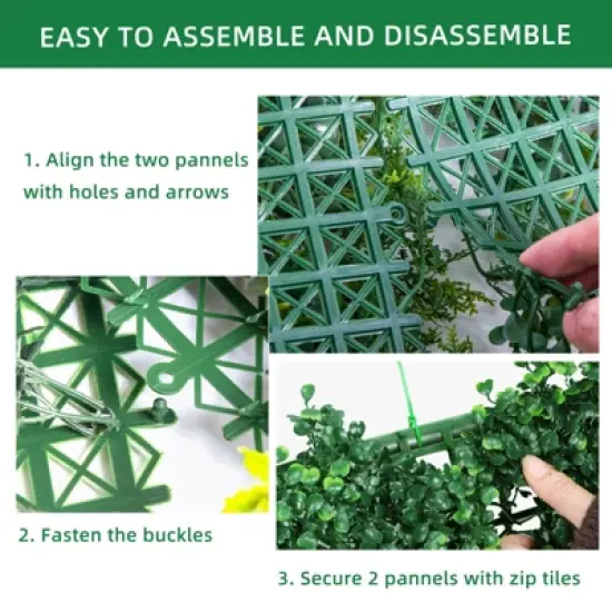 Artificial Grass Wall Panels 20"x 20" image {3}