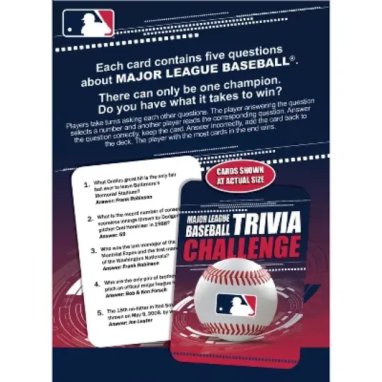 MasterPieces Officially Licensed MLB Trivia Challenge Card Game image {3}