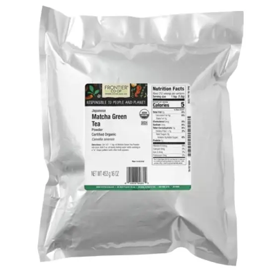 Frontier Co-op Organic Japanese Matcha Green Tea Powder, 16 oz (453 g) image {1}