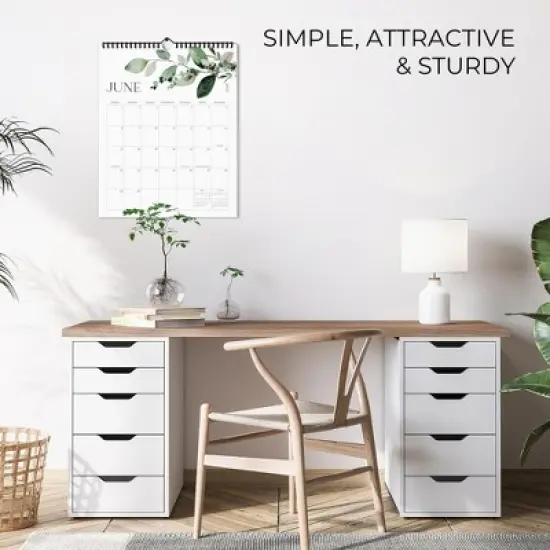 Aesthetic 2025-2026 Wall Calendar - Runs from January 2025 Until July 2026 - The Perfect Modern Greenery Calendar Planner for Easy Organizing image {2}