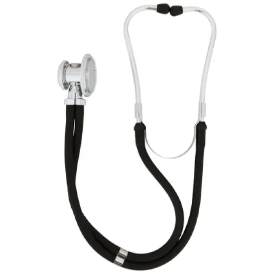 McKesson Sprague Stethoscope, Black 16 Inch Tube, 1 Ct image {1}