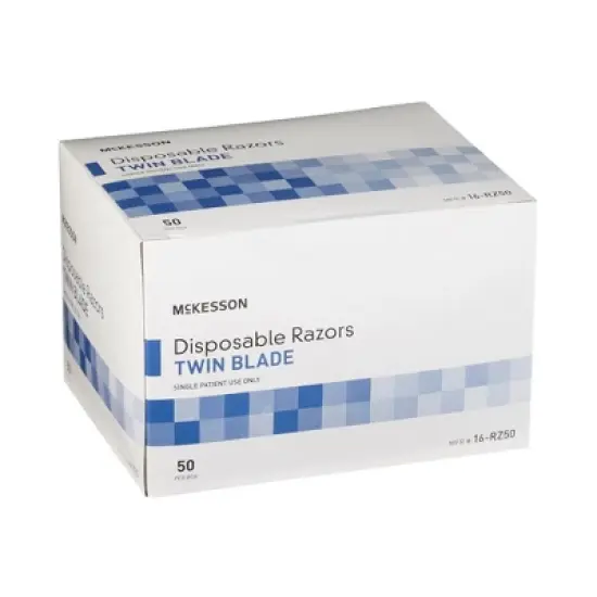 McKesson Twin Blade Disposable Razor for Men or Women image {2}