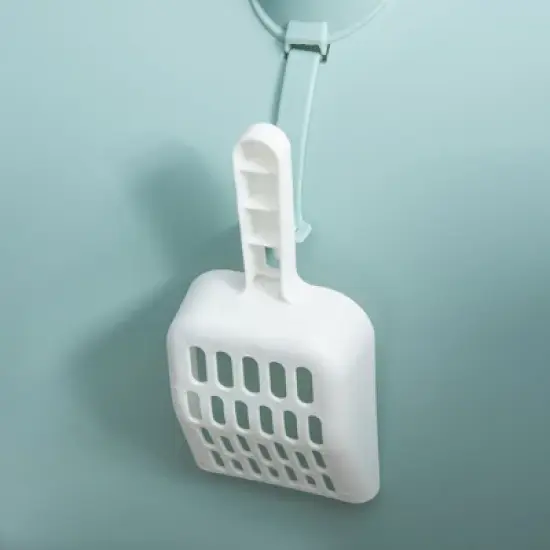 PawHut Cat Litter Box with Lid, Covered Litter Box for Indoor Cats with Tray, Scoop, Filter, 17" x 17" x 18.5" image {4}