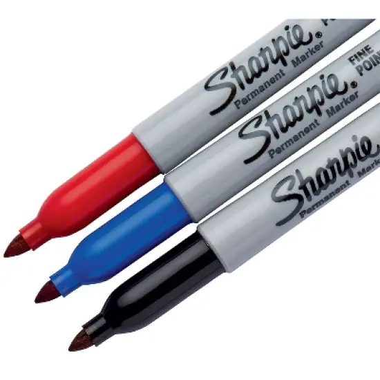 Sharpie Permanent Marker Fine Point 3/PK Assorted 30173PP image {2}
